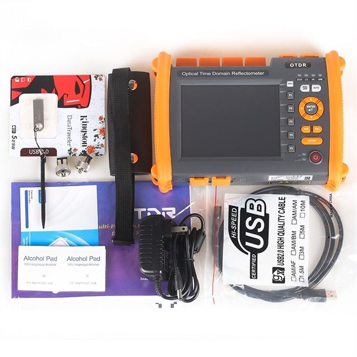 Multifunction Optical Fiber Tester OTDR With Optical Power Meter VFL Light Source